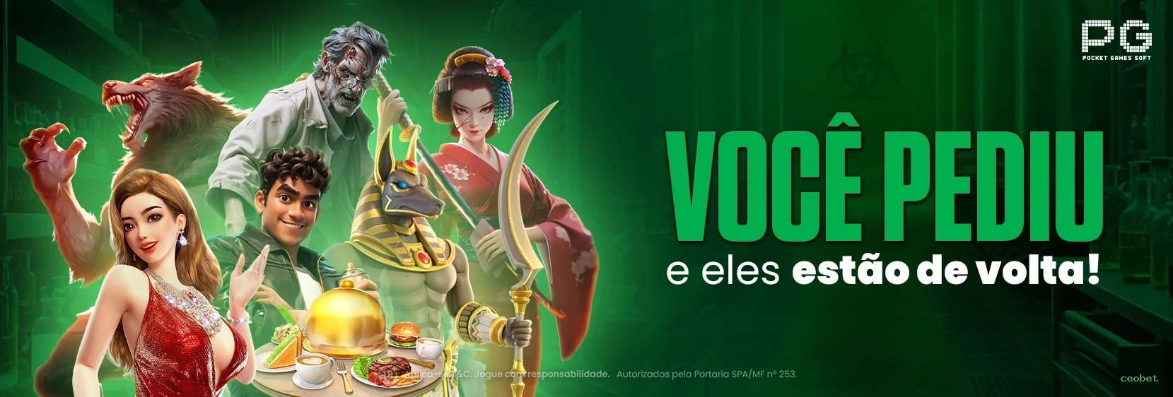 Imagem promocional da experiência de game da ceobet